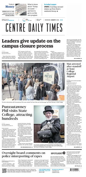 Cover of Centre Daily Times