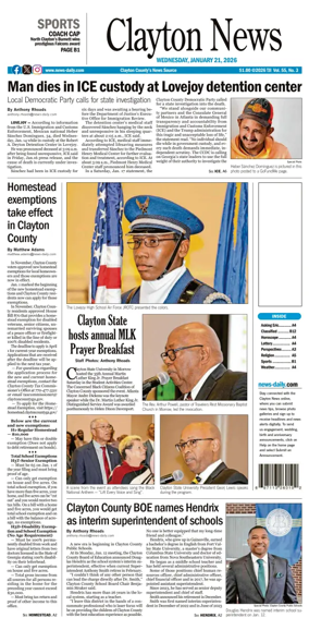 Cover of Clayton News