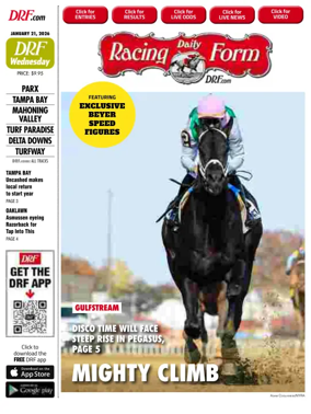 Cover of Daily Racing Form National Digital Edition