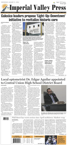 Cover of Imperial Valley Press