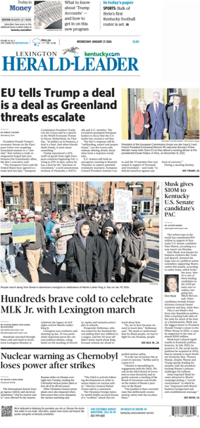 Cover of Lexington Herald-Leader