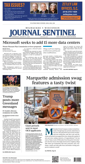 Cover of Milwaukee Journal Sentinel