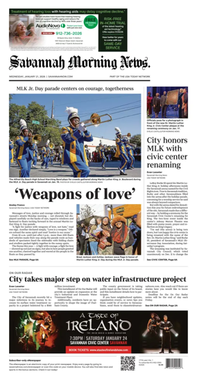 Cover of Savannah Morning News