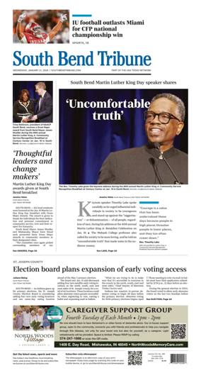 Cover of South Bend Tribune
