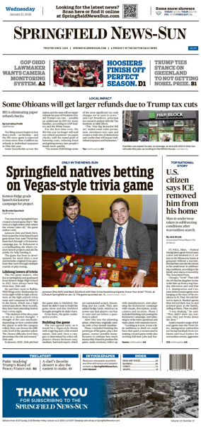 Cover of Springfield News-Sun