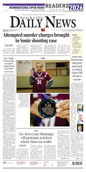 Cover of Starkville Daily News