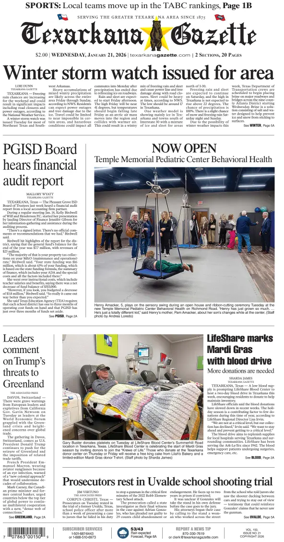 Cover of Texarkana Gazette