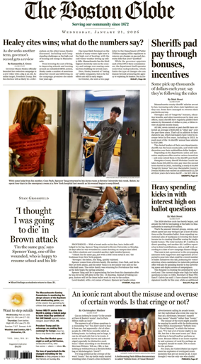 Cover of The Boston Globe