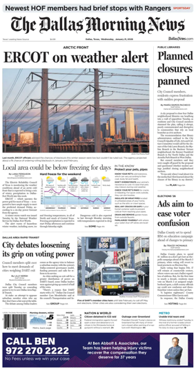 Cover of The Dallas Morning News
