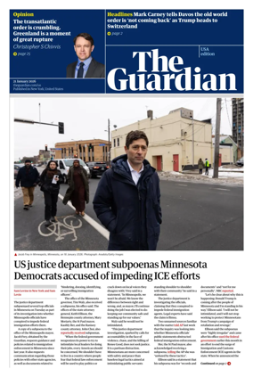 Cover of The Guardian (USA)