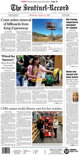 Cover of The Sentinel-Record