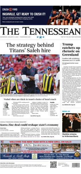 Cover of The Tennessean