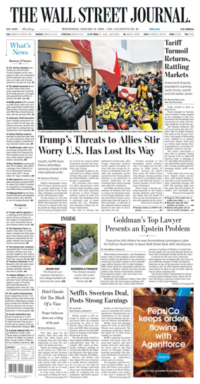 Cover of The Wall Street Journal