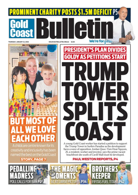 Cover of The Gold Coast Bulletin