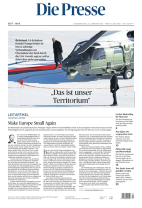 Cover of Die Presse