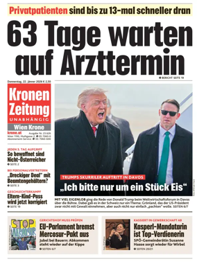 Cover of Kronen Zeitung