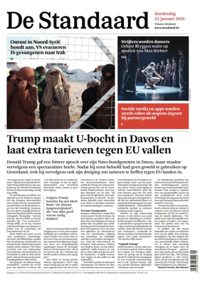 Cover of De Standaard