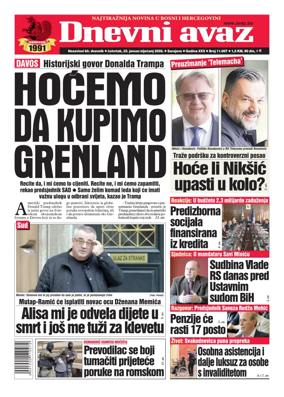 Cover of Dnevni avaz