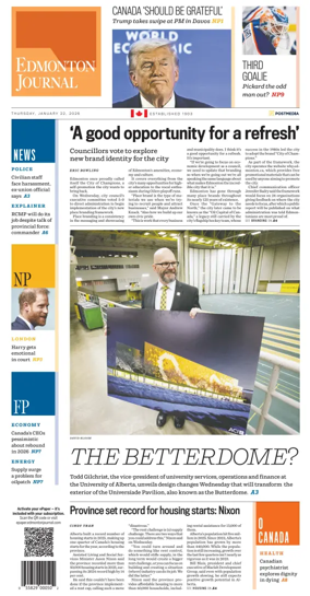 Cover of Edmonton Journal