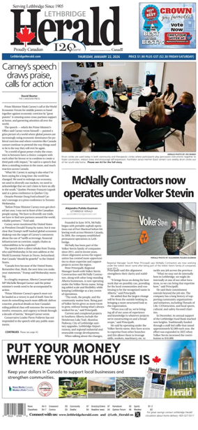 Cover of Lethbridge Herald