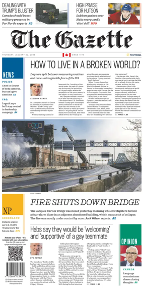 Cover of Montreal Gazette