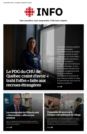 Cover of Radio-Canada Info