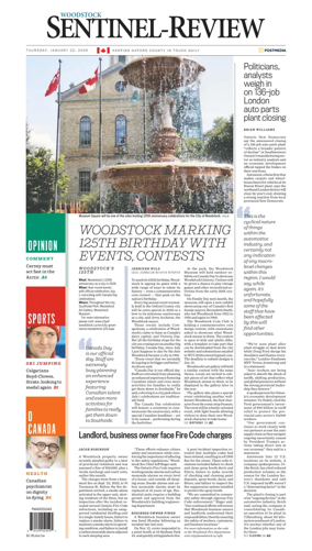 Cover of Sentinel-Review (Woodstock)