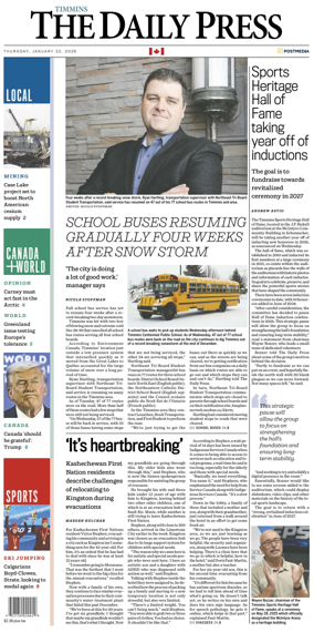 Cover of The Daily Press (Timmins)