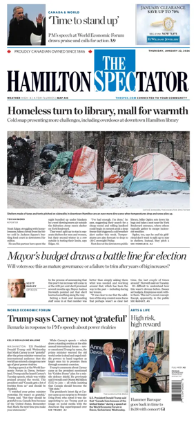 Cover of The Hamilton Spectator