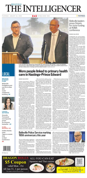Cover of The Intelligencer (Belleville)