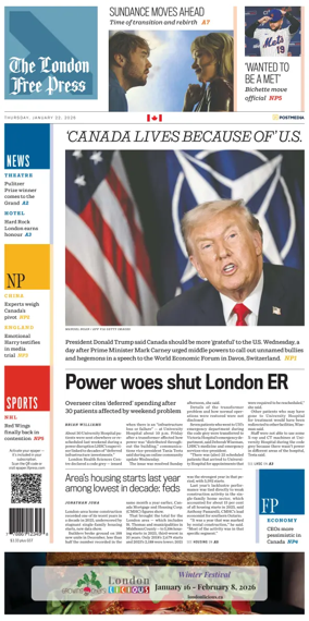 Cover of The London Free Press