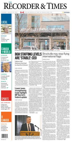 Cover of The Recorder & Times (Brockville)