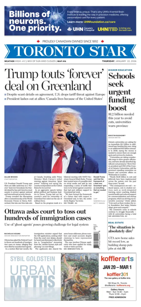 Cover of Toronto Star