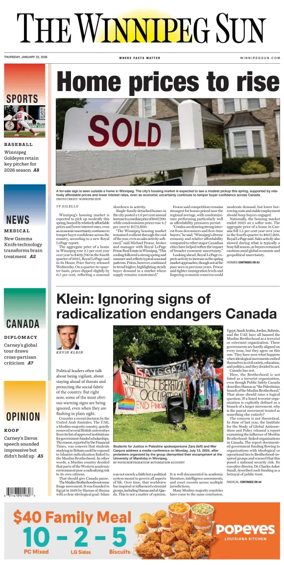 Cover of Winnipeg Sun