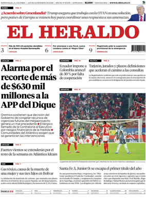 Cover of El Heraldo (Colombia)