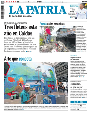 Cover of La Patria (Colombia)