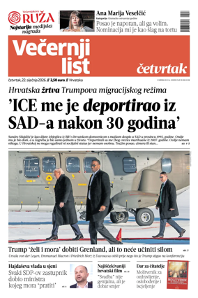 Cover of Vecernji list - Hrvatska