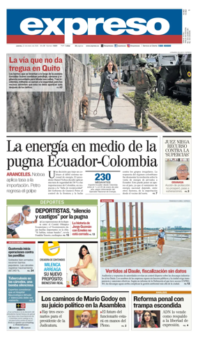 Cover of Diario Expreso