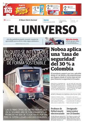 Cover of El Universo