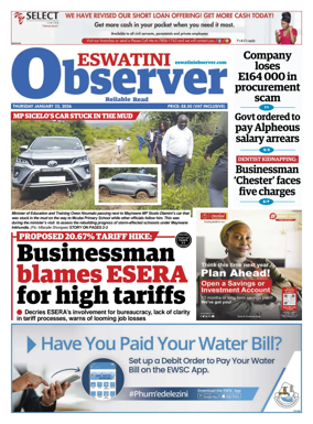 Cover of Eswatini Observer