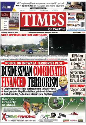 Cover of Times of Eswatini