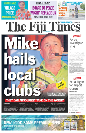 Cover of The Fiji Times
