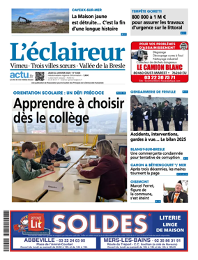 Cover of L'Eclaireur (Vimeu Trois villes soeurs Vallee de la Bresle)