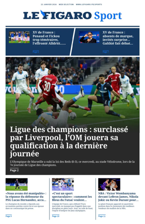 Cover of Le Figaro Sport