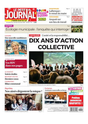 Cover of Le Petit Journal - L'hebdo local du Lot