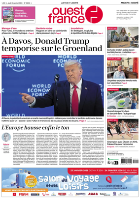 Cover of Ouest France (Angers / Segre)