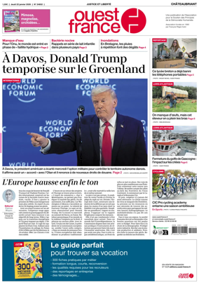 Cover of Ouest France (Chateaubriant)