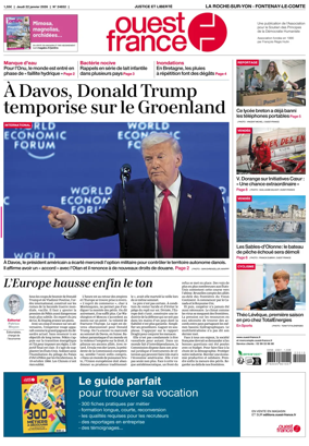 Cover of Ouest France (La Roche-sur-Yon - Fontenay-le-Comte)