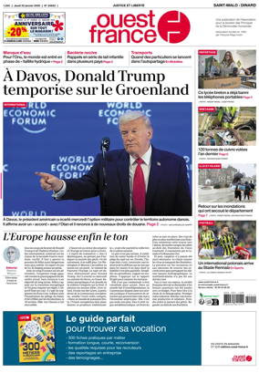 Cover of Ouest France (Saint-Malo)