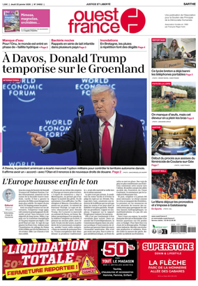 Cover of Ouest France (Sarthe)